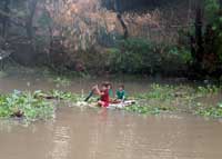 Children in Chao Phraya River