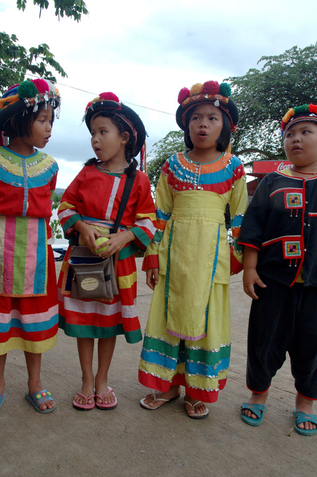 Children posing for money